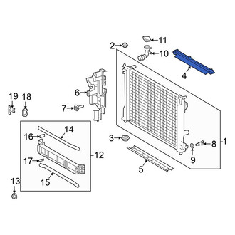Toyota OE - Front Upper Radiator Support Air Deflector