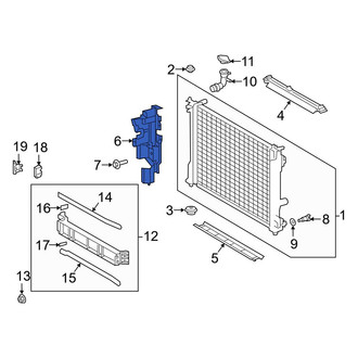 Toyota OE - Front Left Radiator Support Baffle