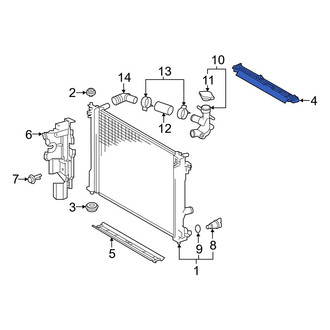 Toyota OE - Front Upper Radiator Support Air Deflector