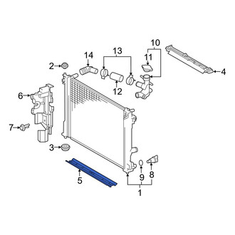 Toyota OE - Front Lower Radiator Support Air Deflector