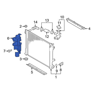 Toyota OE - Front Right Radiator Support Baffle