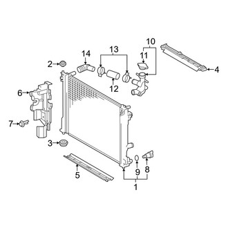 Toyota OE - Cooling - Radiator & Components (Radiator & Mounting)