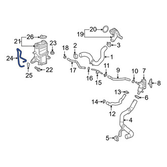Toyota OE - Engine Coolant Reservoir Hose