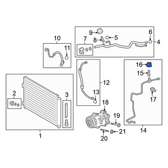 Toyota OE - A/C Service Valve Cap
