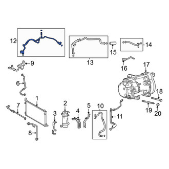 Toyota OE - A/C Refrigerant Liquid Hose