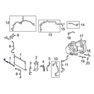 Toyota OE - A/C Refrigerant Liquid Hose