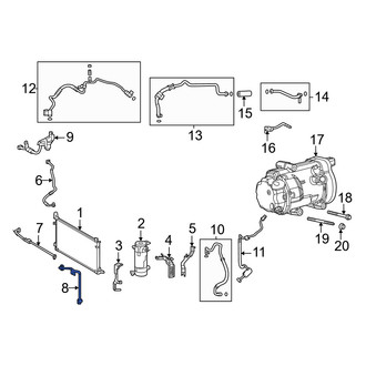 Toyota OE - A/C Refrigerant Liquid Hose