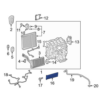 Toyota OE - Front HVAC Unit Case Cover