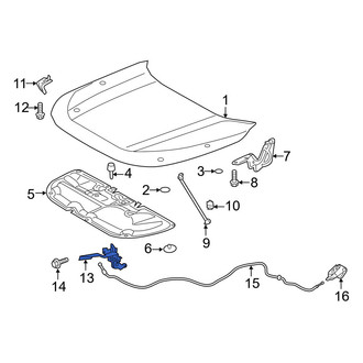 Toyota OE - Front Hood Latch