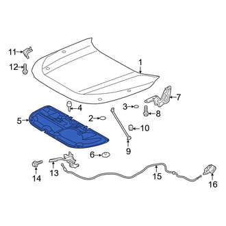 Toyota OE - Front Hood Insulation Pad