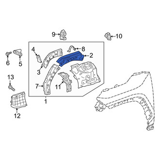 Toyota OE - Front Left Fender Rail