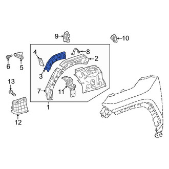 Toyota OE - Front Left Fender Rail Reinforcement