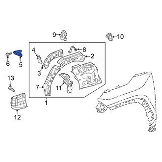 Toyota OE - Left Fender Rail Reinforcement Bracket