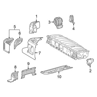 Toyota OE - Electrical - Battery (Battery Components, Ni-Mh, High Voltage), (Hybrid LE / Hybrid Limited / Hybrid XLE / Hybrid XSE)