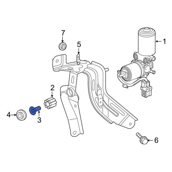ABS Hydraulic Assembly Sleeve