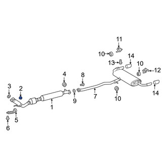 Toyota OE - Catalytic Converter Nut