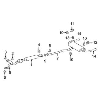Toyota OE - Exhaust System - Exhaust Components (North America Built)