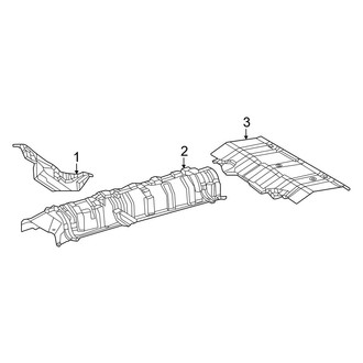 Toyota OE - Exhaust System - Heat Shields (Adventure / LE / Limited / TRD Off-Road / XLE / XLE Premium)