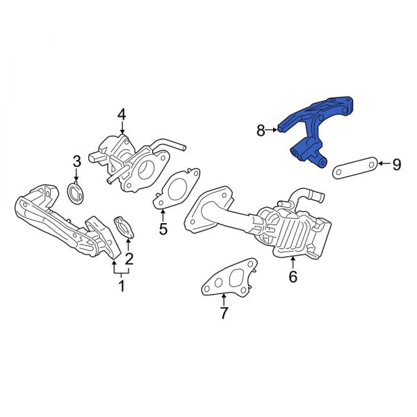 Exhaust Gas Recirculation (EGR) Cooler Bracket