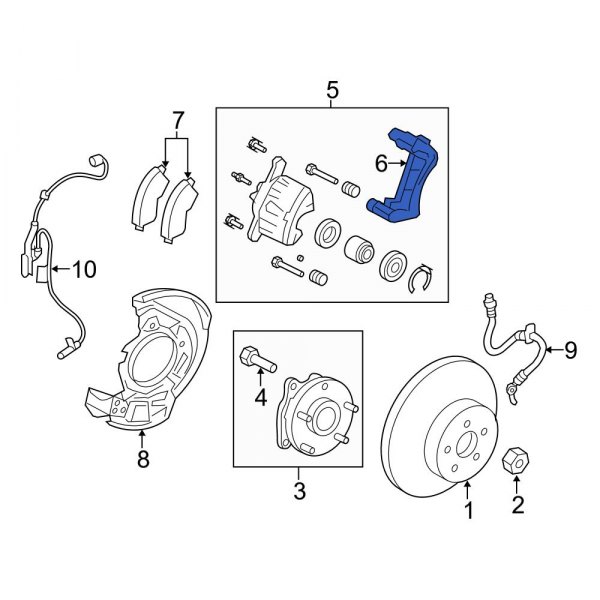 Disc Brake Caliper Bracket