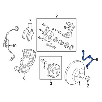 Toyota OE - Front Right Brake Hydraulic Hose
