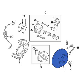 Toyota OE - Front Disc Brake Rotor