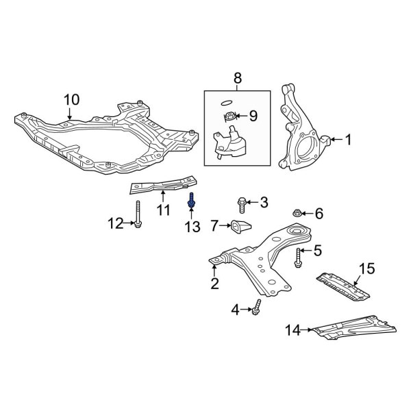 Suspension Crossmember Reinforcement Bolt