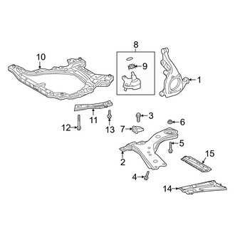 Toyota OE - Front Suspension - Suspension Components (Adventure / Hybrid LE / Hybrid Limited / Hybrid XLE / Hybrid XSE / LE / Limited / TRD Off-Road / XLE / XLE Premium)