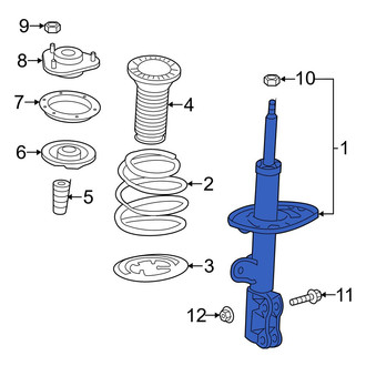 Toyota OE - Front Left Suspension Strut