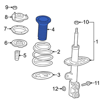 Toyota OE - Front Suspension Strut Bellows