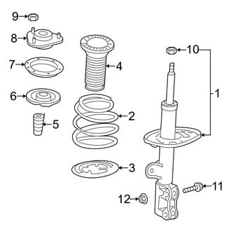 Toyota OE - Front Suspension - Struts & Components