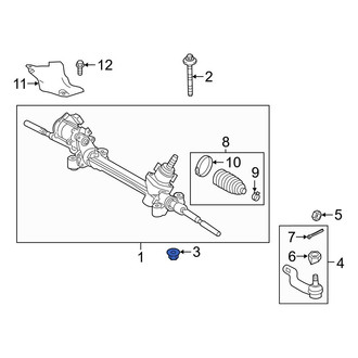 Toyota OE - Rack and Pinion Nut
