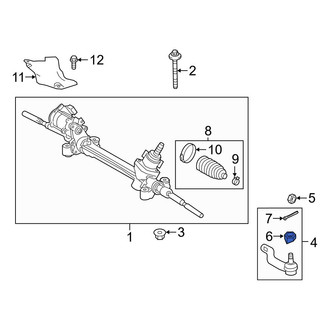 Toyota OE - Steering Tie Rod Nut