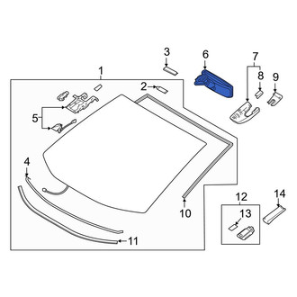 Toyota OE - Front Interior Rear View Mirror