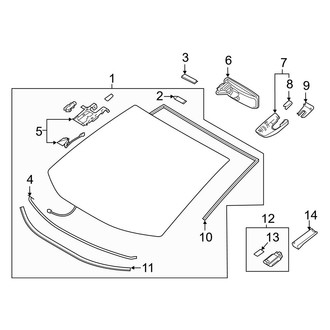 Toyota OE - Windshield - Glass (North America Built)