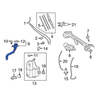 Toyota OE - Front Washer Fluid Reservoir Filler Pipe