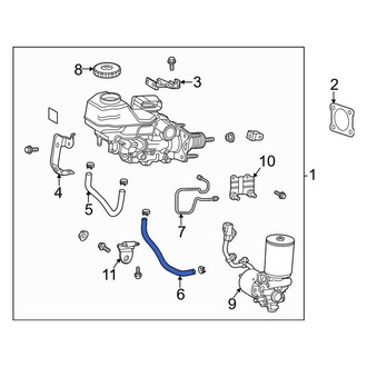 Toyota OE - Front Right Brake Hydraulic Hose