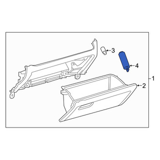 Toyota OE - Front Glove Box Support