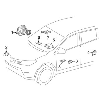 Toyota OE - Restraint Systems - Air Bag Components (Modules & Sensors)