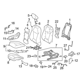Toyota OE - Seats & Tracks - Passenger Seat Components (With Power)