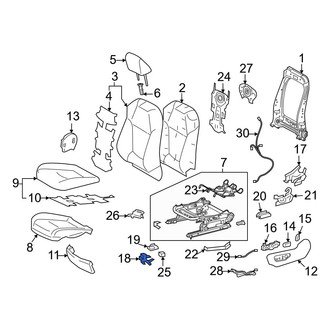 Toyota OE - Left Power Seat Wiring Harness Bracket