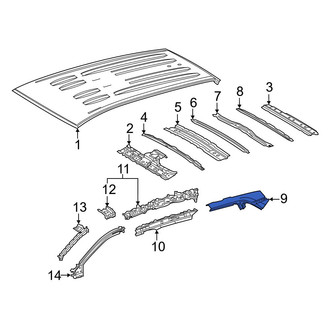 Toyota OE - Left Outer Roof Side Rail