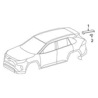 Toyota OE - Roof - Exterior Trim (Standard Roof)