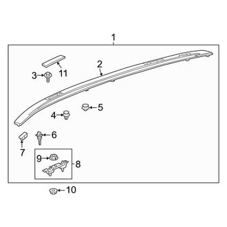 Toyota OE - Roof - Luggage Carrier (Standard Roof, North America Built)