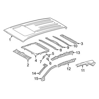 Toyota OE - Roof & Components (Sunroof, North America Built)