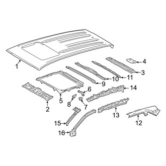 Toyota OE - Roof & Components (Sunroof, Japan Built)