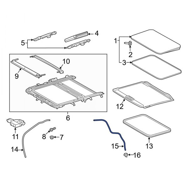 Sunroof Drain Hose