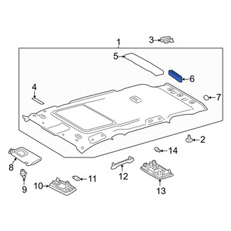 Toyota OE - Rear Left Outer Headliner Insulator