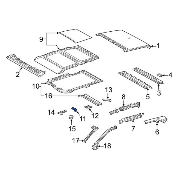 Sunroof Reinforcement Bracket