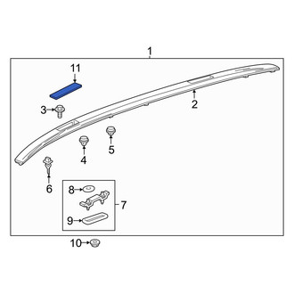 Toyota OE - Rear Left Roof Rack Cover